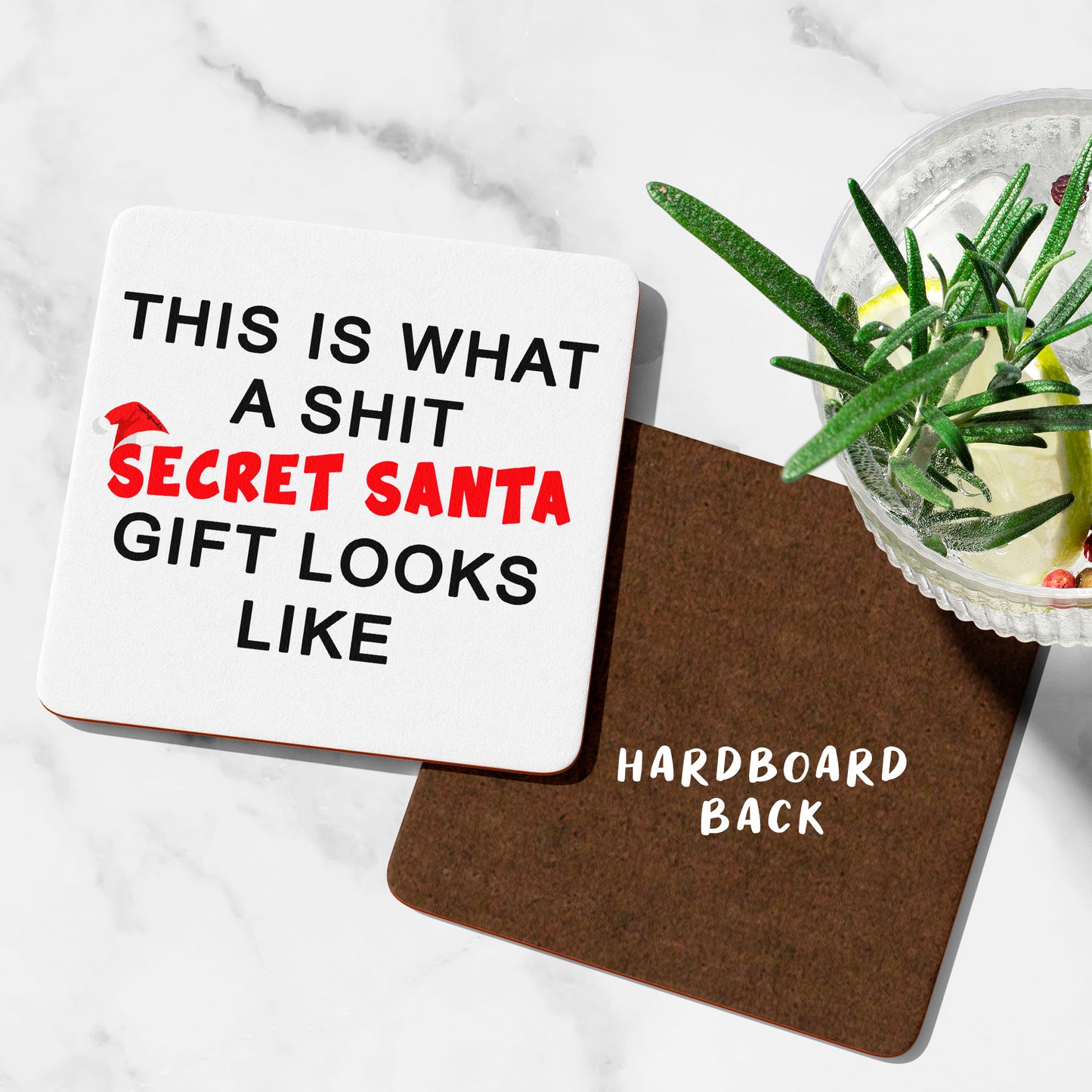 This Is What A Shit Secret Santa Present Looks Like Coaster