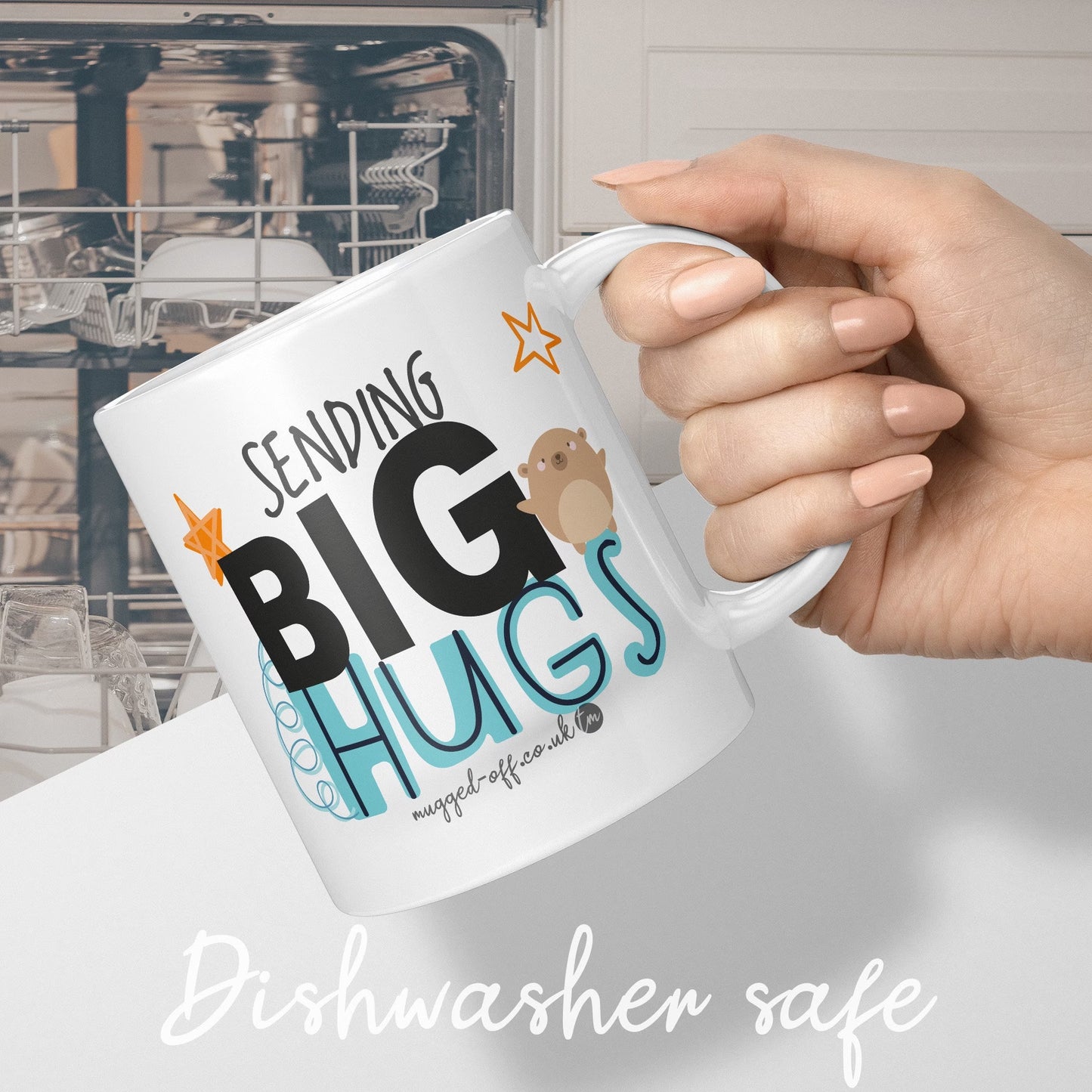 Get well soon gifts, thinking of you presents, big hugs mug, Galentine's Gifts