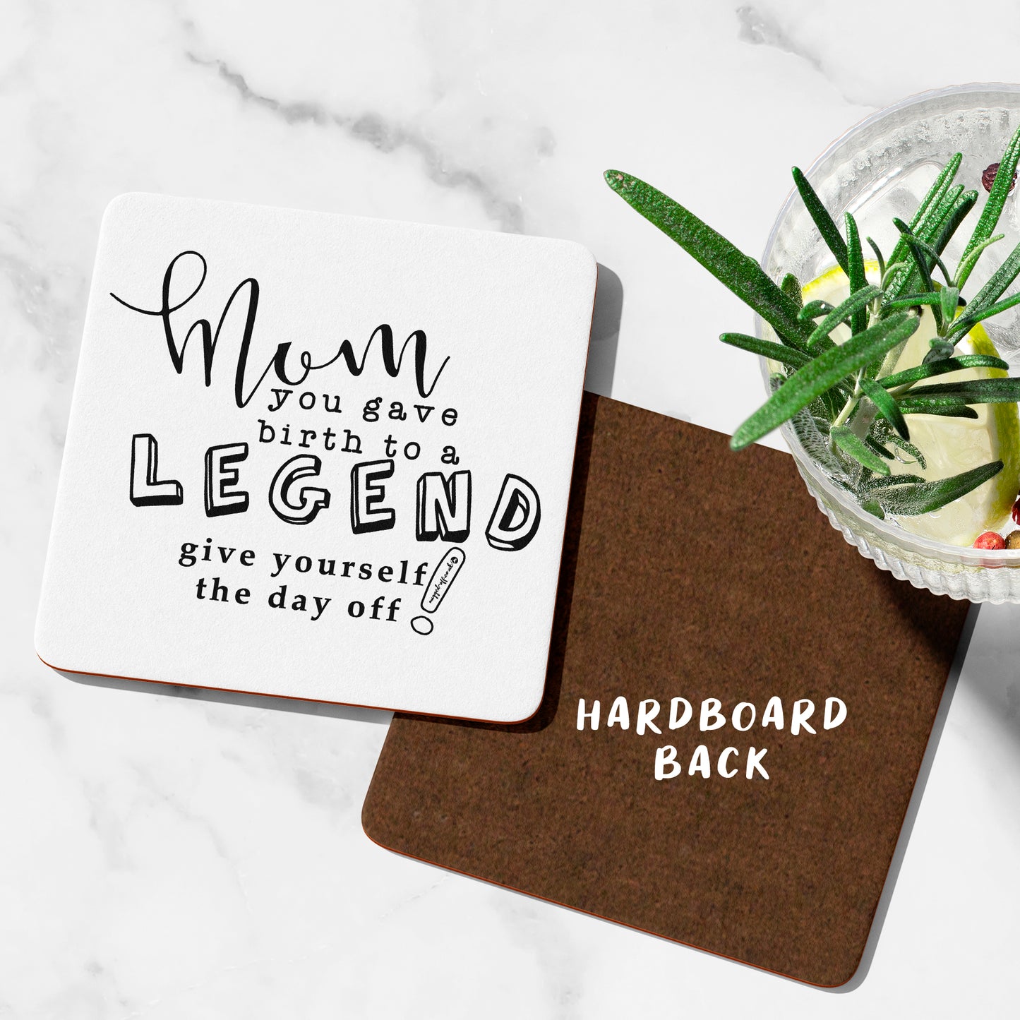 Mum You Gave Birth To A Legend Coaster Cute Mummy Gifts Funny Mum presents Mothers Day Gifts