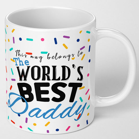 Worlds best daddy mug, gift for fathers day or for dad