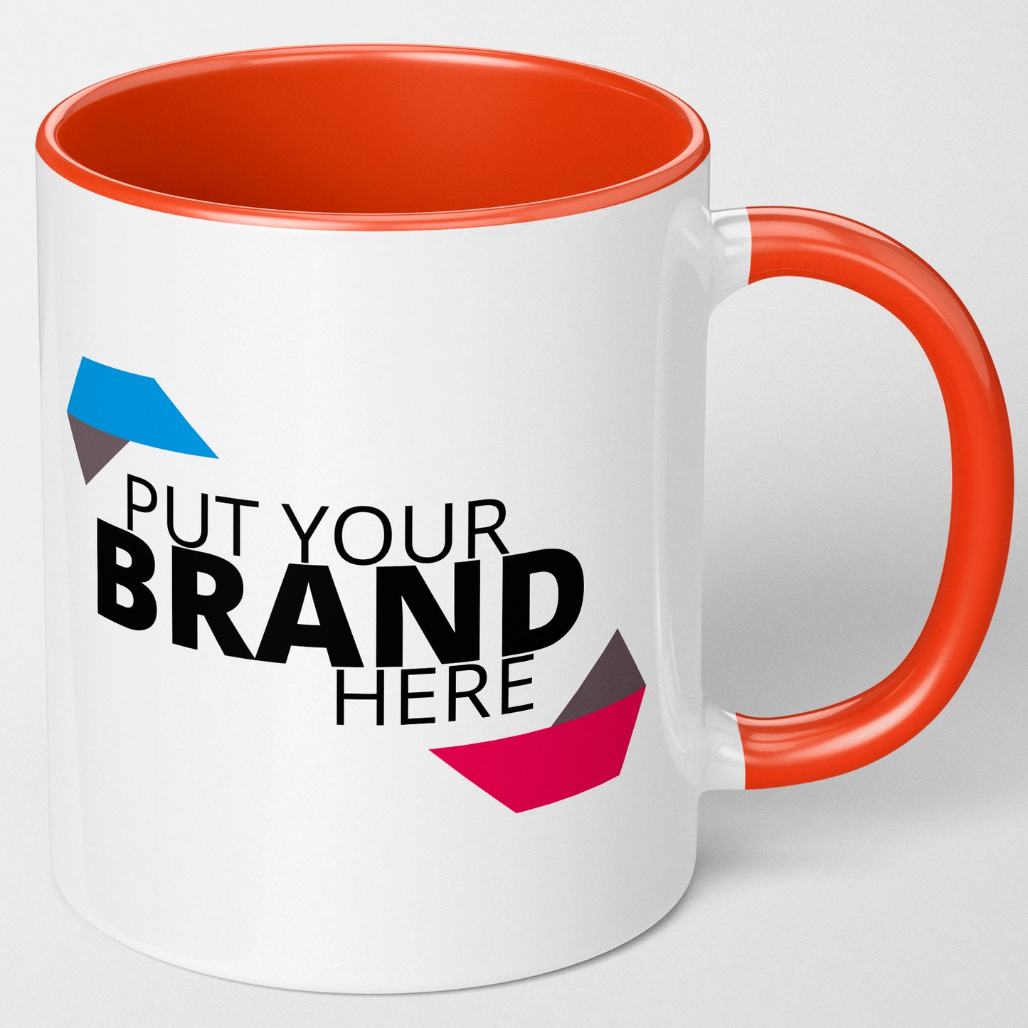 Branded Mugs (ORANGE) - Fully Inclusive Pricing Full Colour Both Sides & Free Delivery