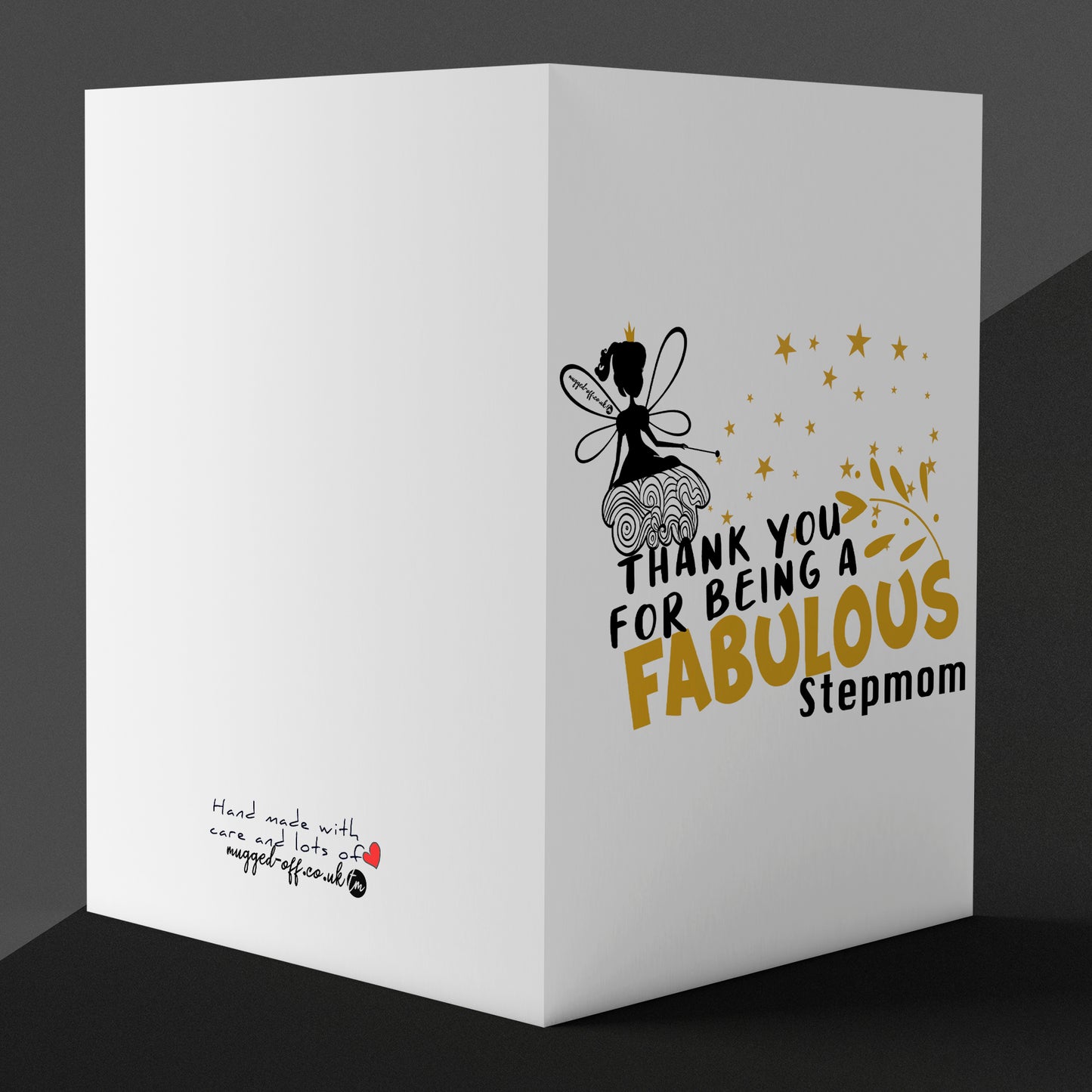 Stepmom Mother's Day Greetings Card, Birthday, Any Occasion, Blank Inside, Fabulous Stepmom