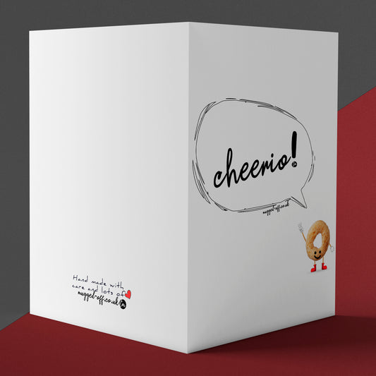 Cheerio Leaving Colleague Card, New Job, Promotion, Leaving Job Card