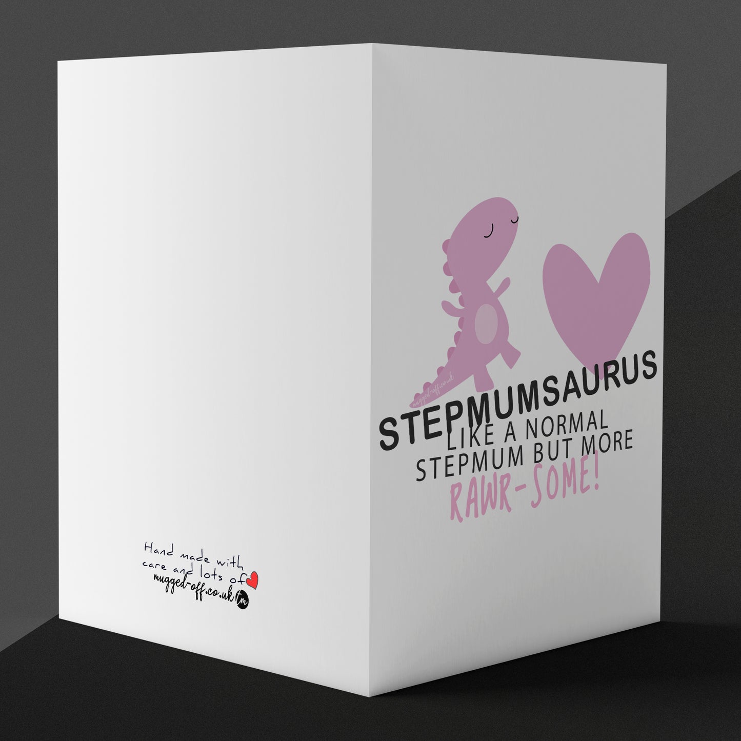 Stepmum Card Stepmumsaurus Greetings Card For Stepmum Birthday Mother's Day Blank Inside
