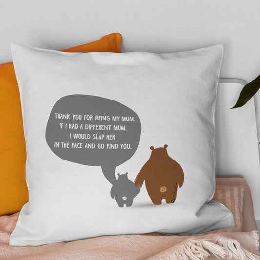 Funny mum gift pillow cover, only cover, no pillow