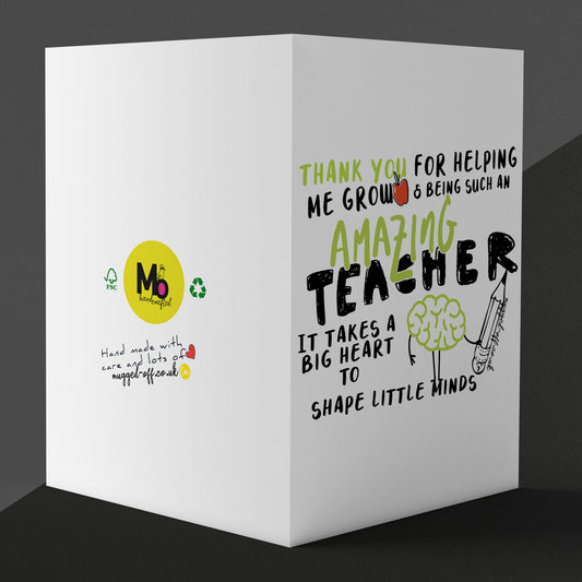 Teacher Card - Amazing teacher card for end of term, gift card, teacher appreciation