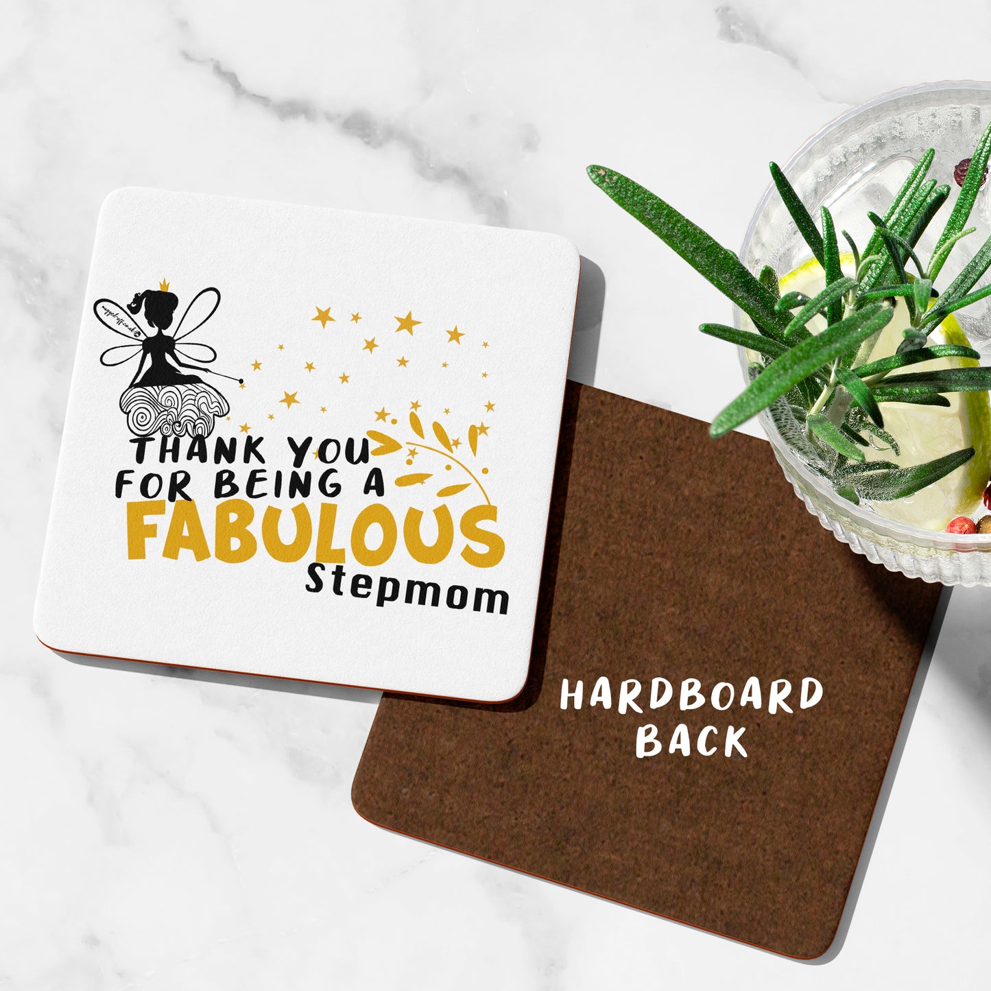 Fabulous Step-Mum Coaster Cute Stepmum Gifts