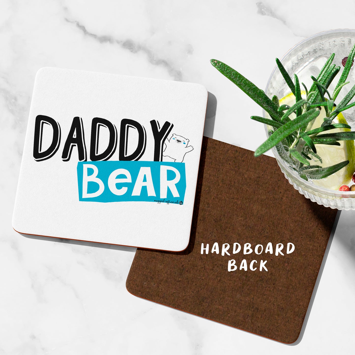 Cute Wood Drink Coaster for Dad Birthday, Father's Day or Christmas Gift