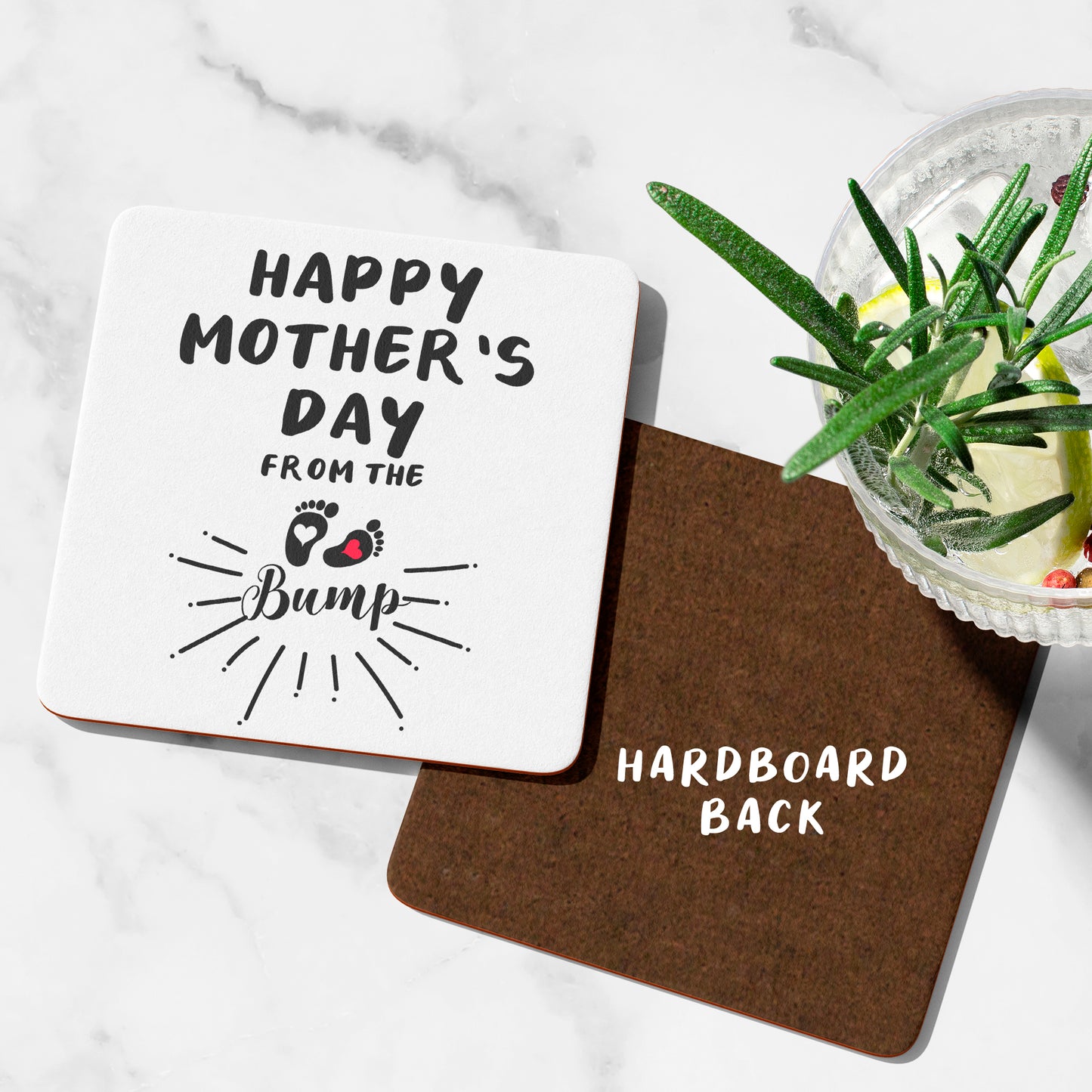 Happy Mother's Day Coaster From The Bump! Mum to be gifts