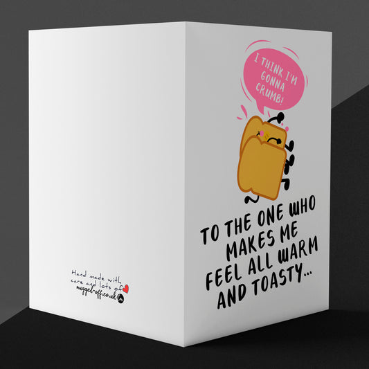 funny rude "crumb" card for him or her, funny cheap gift