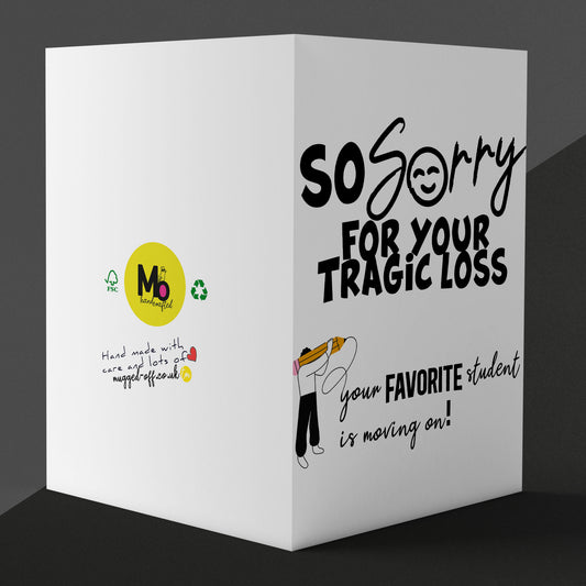 Funny Goodbye Card for Teacher – End of Term Leaving Card for Nursery, School, or College – Humorous Leavers Card for Teaching Assistants or Educators – Novelty Thank You Card