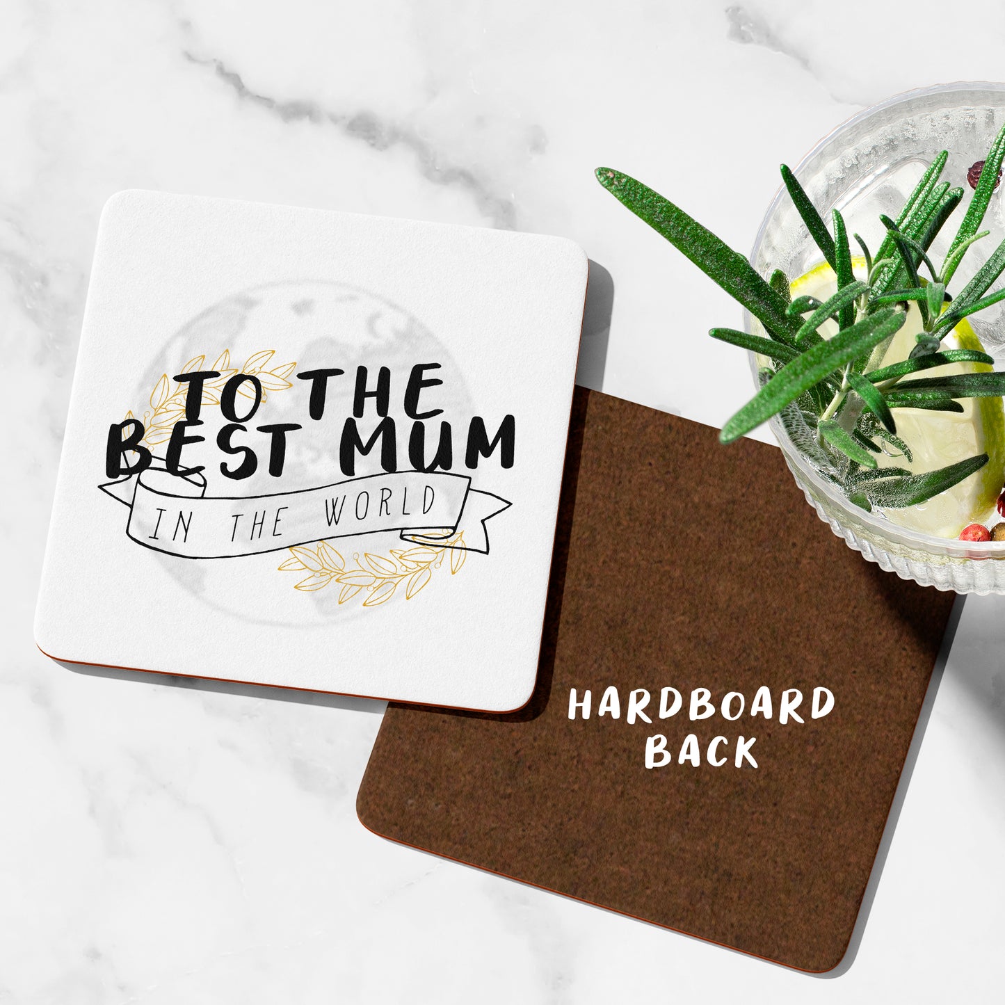 To The Best Mum In The World Coaster Cute Mum Gifts Funny Mum presents Mothers Day Gifts