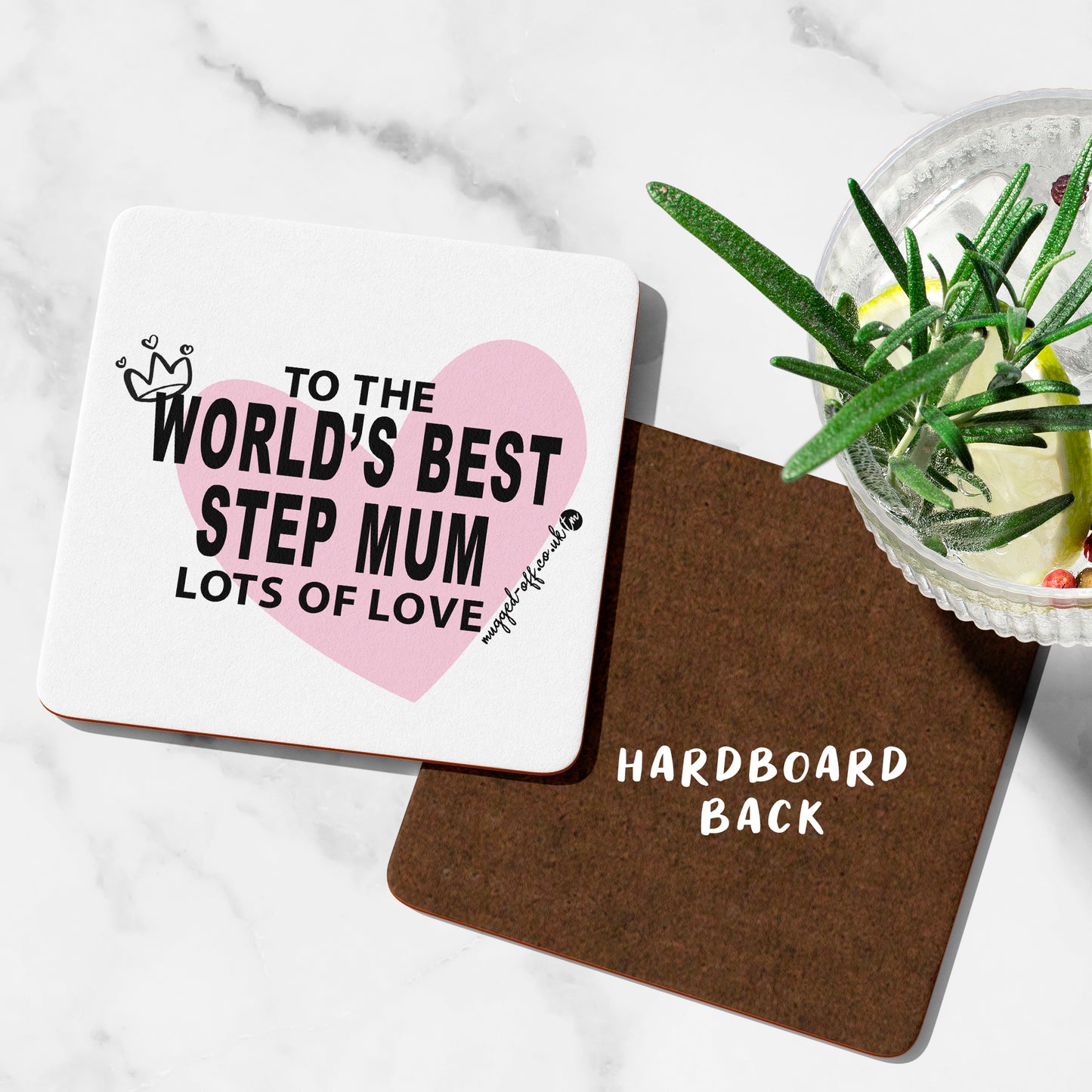 Worlds Best Step-Mum Coaster Cute Stepmum Gifts Funny stepmum presents