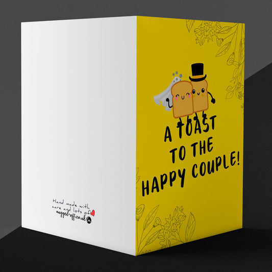 A Toast To The Happy Couple Wedding Funny Card Congratulations Wedding Day