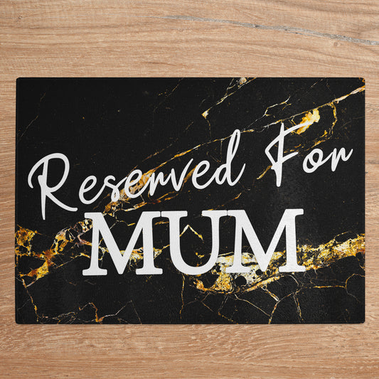 Mum Chopping Board Ideal Mothers Day Gift from Daughter Son Mum Cutting Board Ideal For Mum Christmas Or Mum Birthday Finished In Black Marble Effect