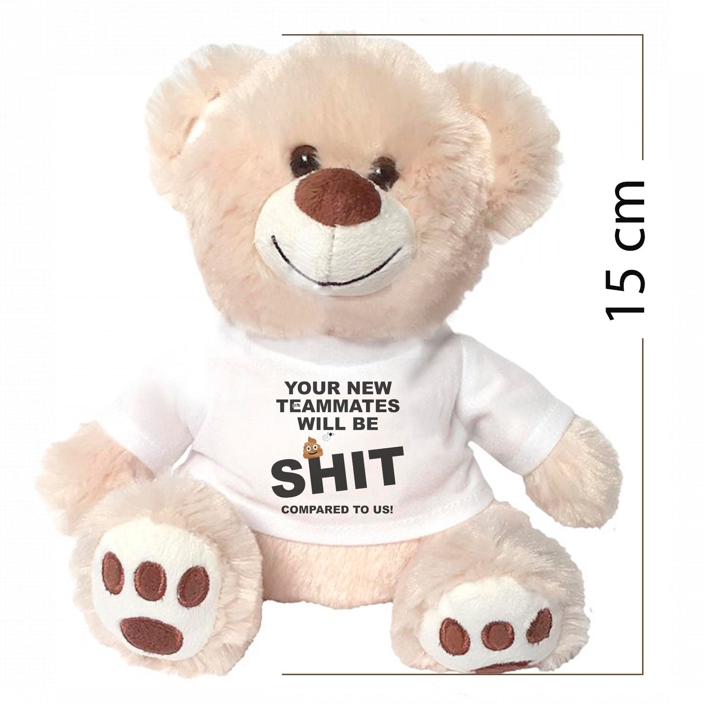 funny leaving gift teddy, new teammates funny leaving work gift