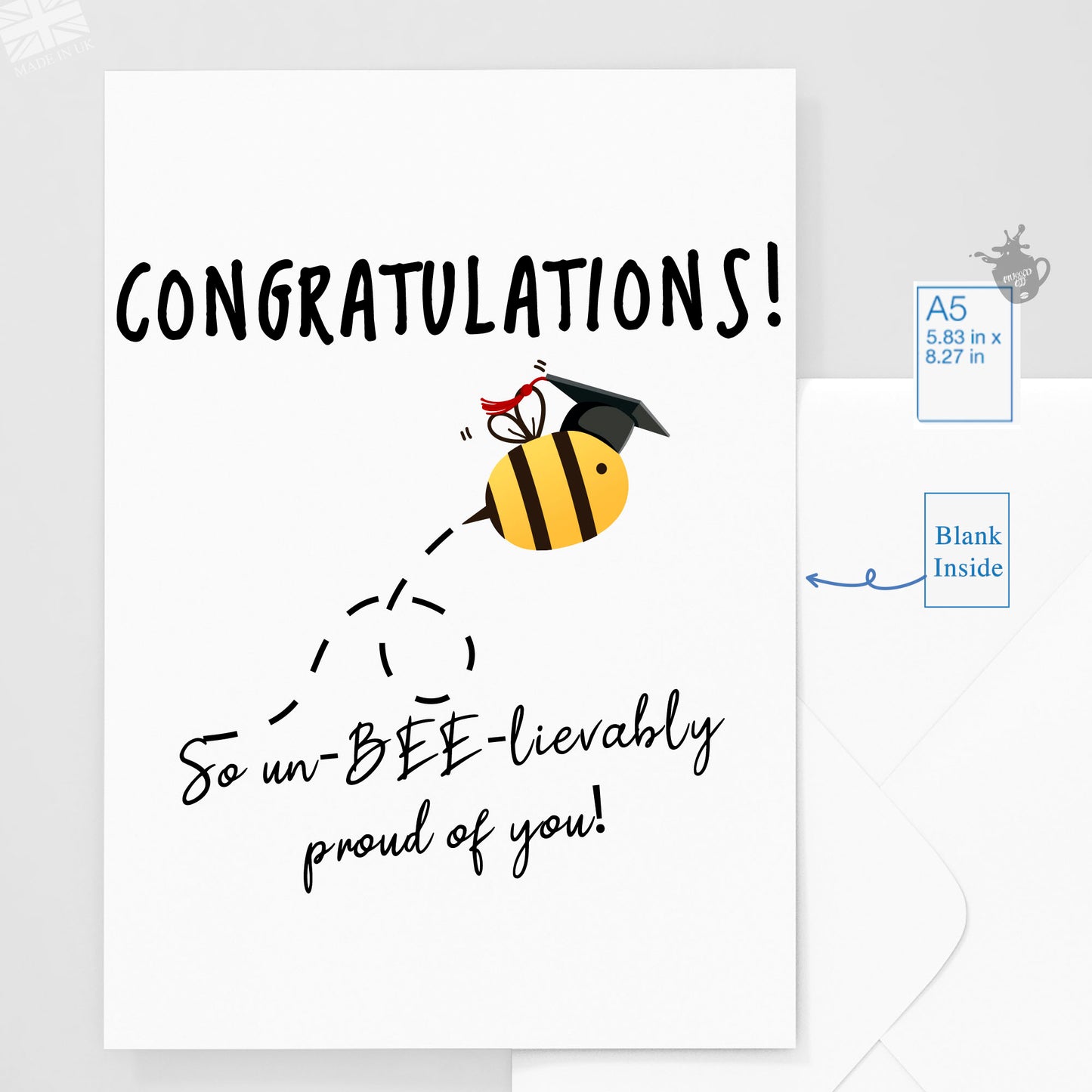 Congratulations Card with Envelope | Proud of you for Passing Exams – Appreciation Cards – Well done exam