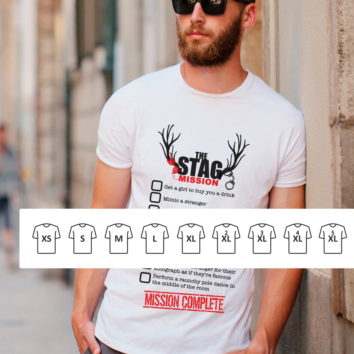 Stag Do T-Shirt Checklist Stag Party T-Shirt Bachelor Party