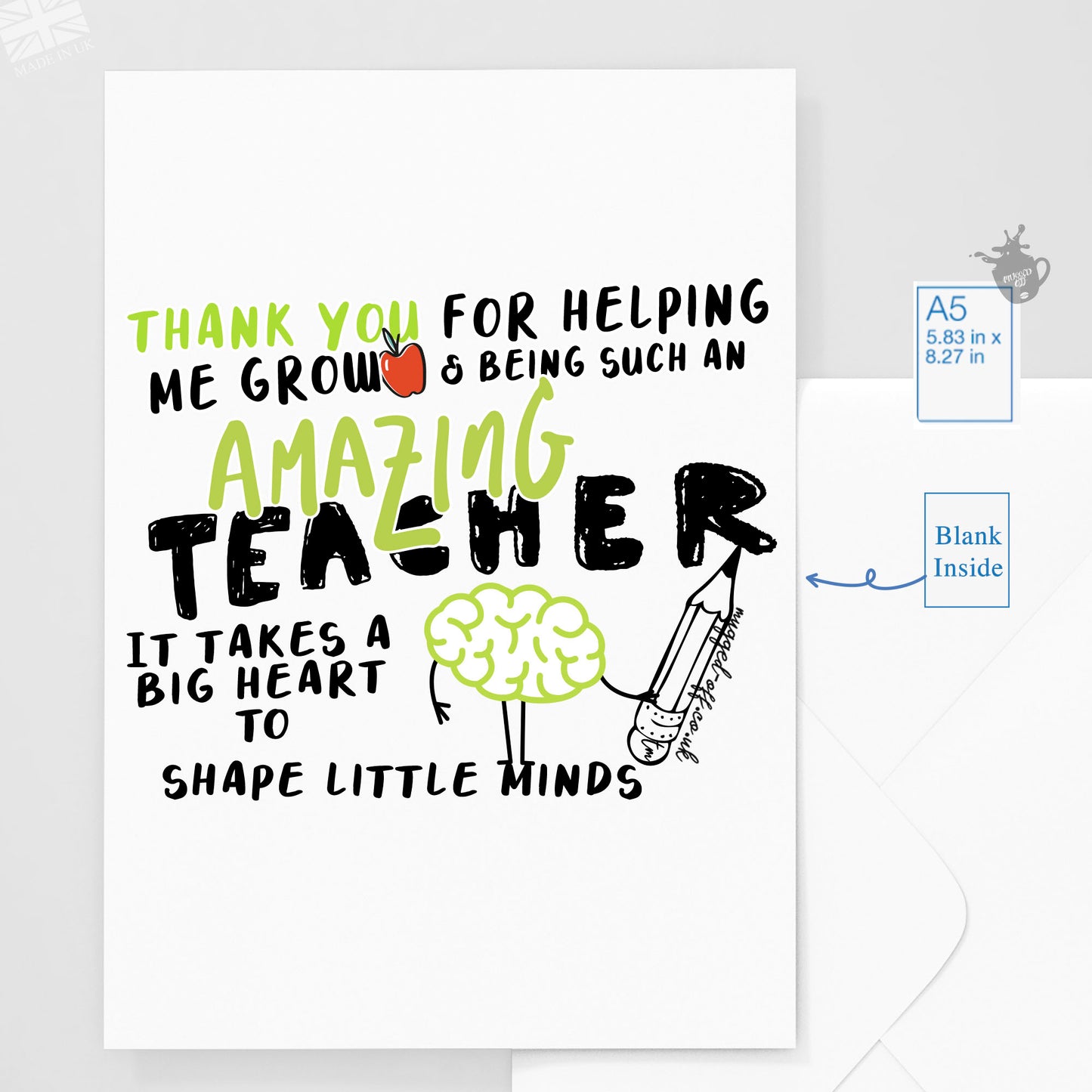 Teacher Card - Amazing teacher card for end of term, gift card, teacher appreciation