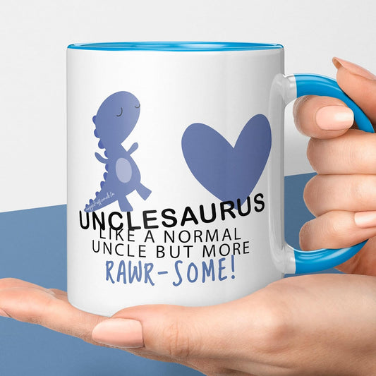 Uncle Birthday Gift Present Funny Uncle Purple Dinosaur Mug Cup Cups Christmas Tea Coffee Mugs