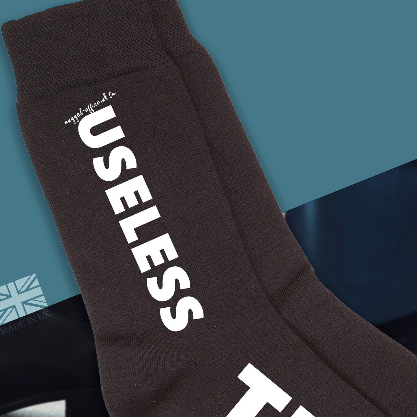 Funny Useless Tit Black Socks