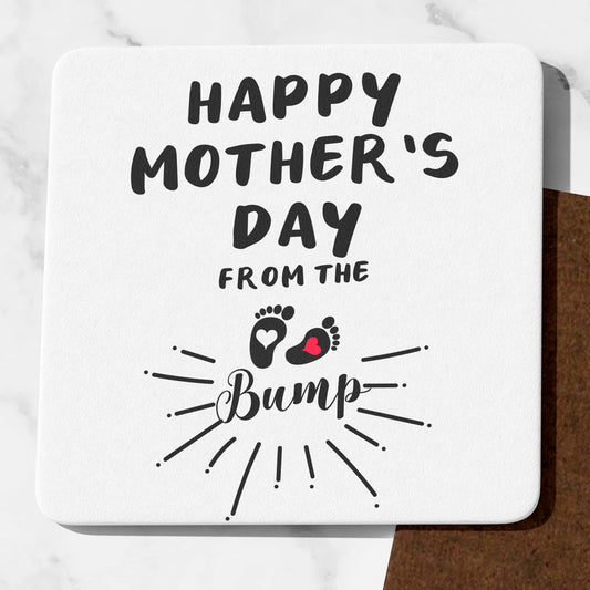 Happy Mother's Day Coaster From The Bump! Mum to be gifts