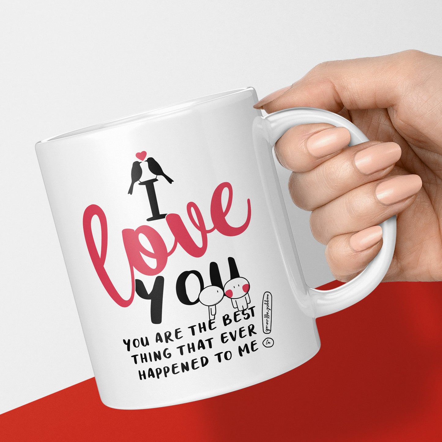 Love You Mug | Valentine's Day Gift | Romantic Present for Him or Her | Gift for Wife, Husband, Girlfriend or Boyfriend