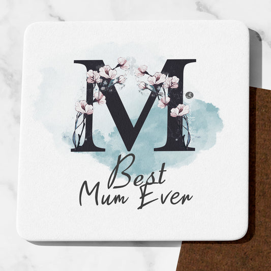To The Best Mum Ever M Mum Coaster Cute Mum Gifts Funny Mum presents Mothers Day Gifts
