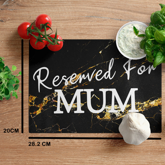 Mum Chopping Board Ideal Mothers Day Gift from Daughter Son Mum Cutting Board Ideal For Mum Christmas Or Mum Birthday Finished In Black Marble Effect