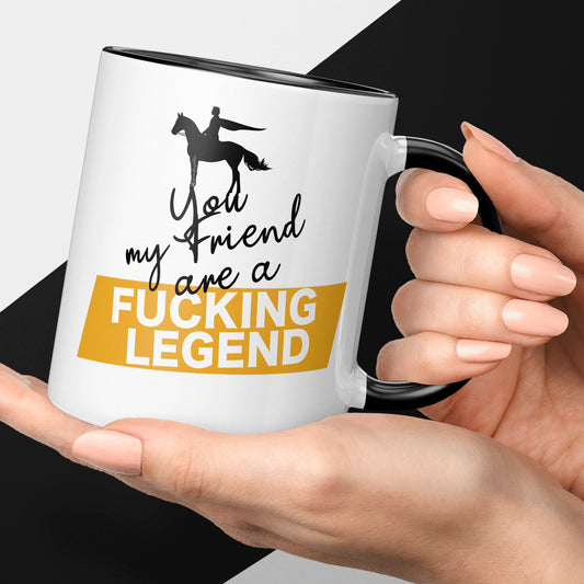 Legend mug for a friend, colleague or employee. funny mug gift in different colours