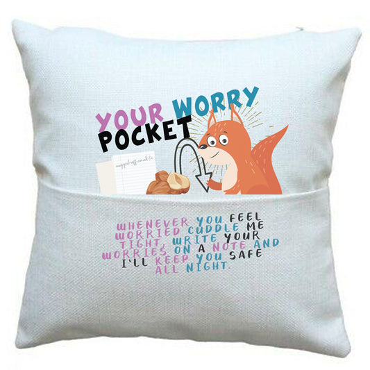 worry pillow cover gift for someone with worries