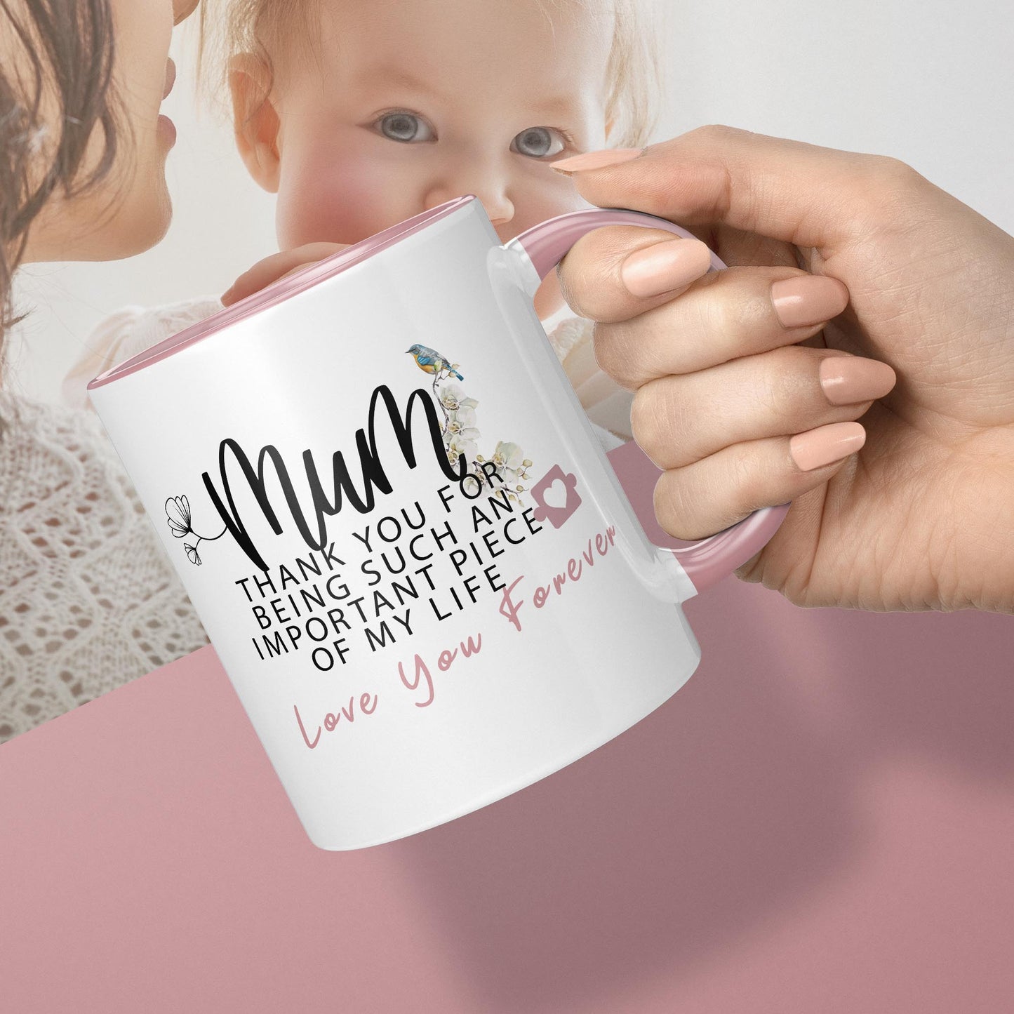 Mum Gifts for the Mum Who Has Everything! Mum Thank You For Being Such An Important Piece Of My Life Love You Forever 11oz Mug