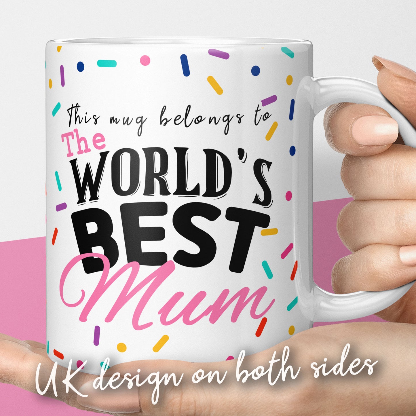 Worlds best mum mug, gift for mothers day, coffee mug gift