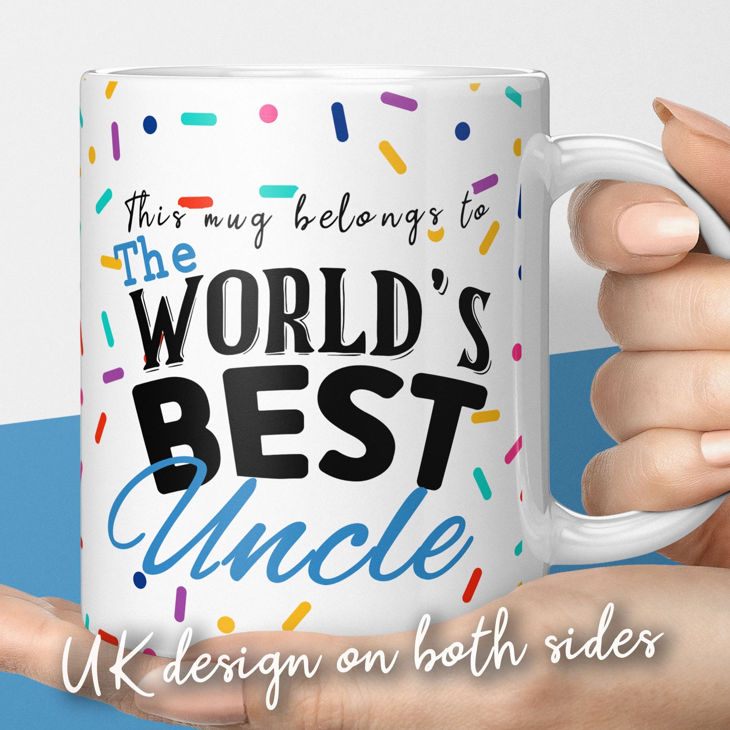 Worlds best uncle mug, thoughtful coffee mug gift for an uncle