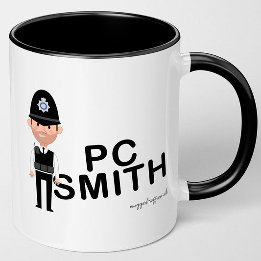Personalised Policeman Mug Any Name Any Rank Great Gift For Male Police Officer