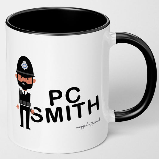 Personalised Policeman Mug Any Name Any Rank Great Gift For Male Police Officer
