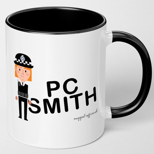 Personalised Officer 11oz Mug Any Name Any Rank Great Gift For Female Police Officer