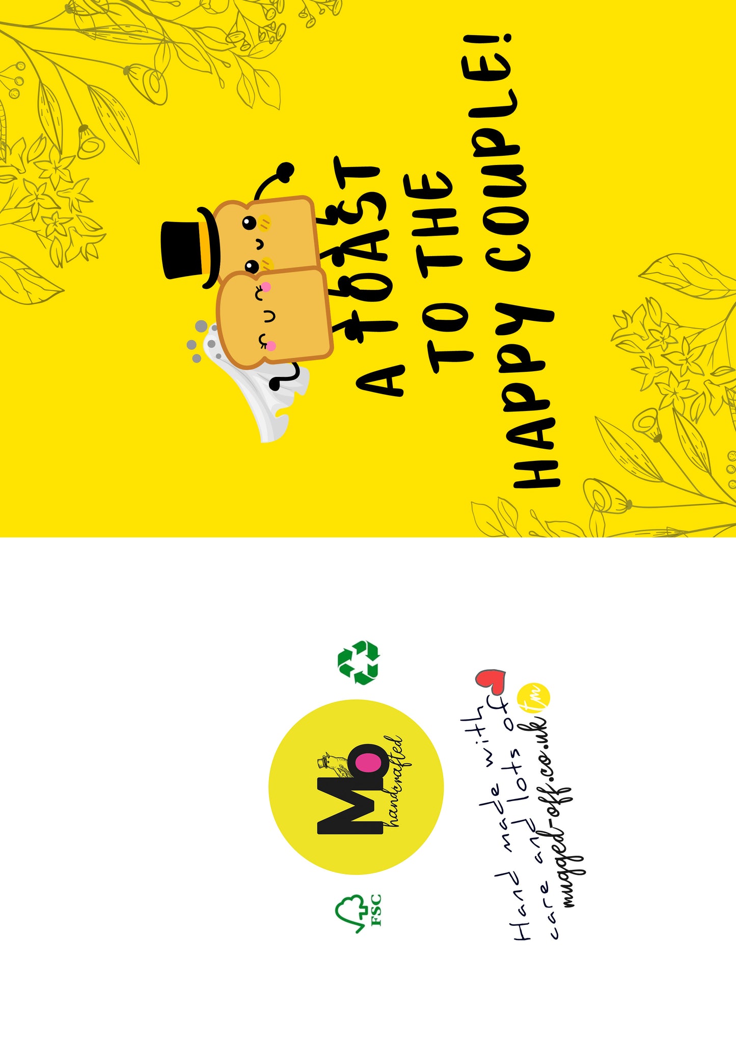 A Toast To The Happy Couple Wedding Funny Card Congratulations Wedding Day