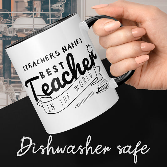 Personalised Best Teacher Mug Ideal For End Of Term Teacher Presents