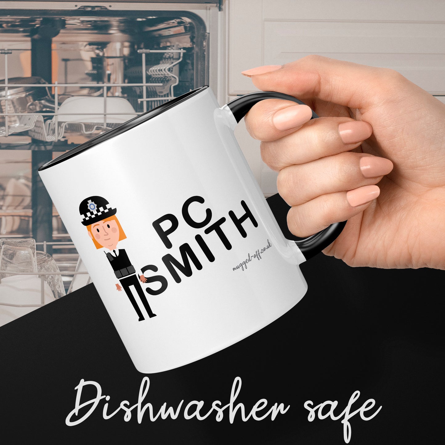 Personalised Officer 11oz Mug Any Name Any Rank Great Gift For Female Police Officer