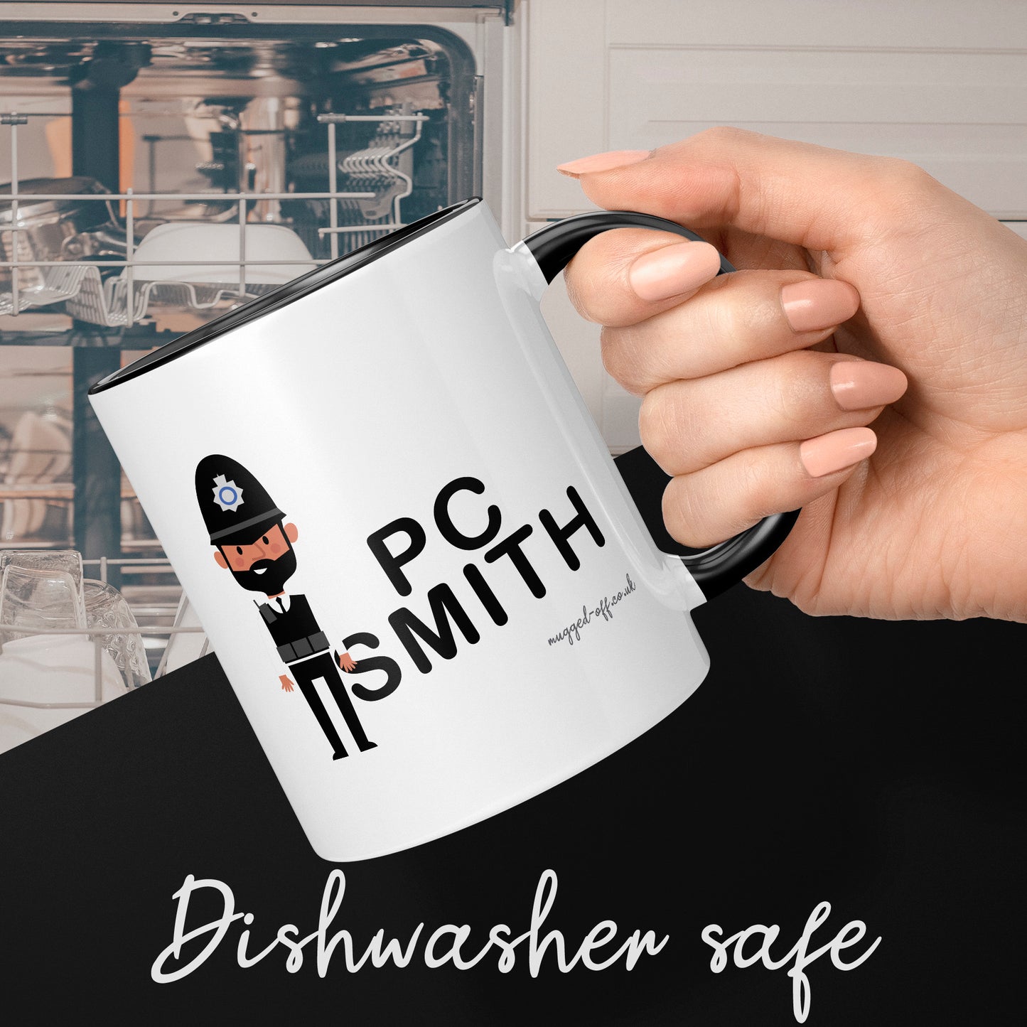 Personalised Policeman Mug Any Name Any Rank Great Gift For Male Police Officer