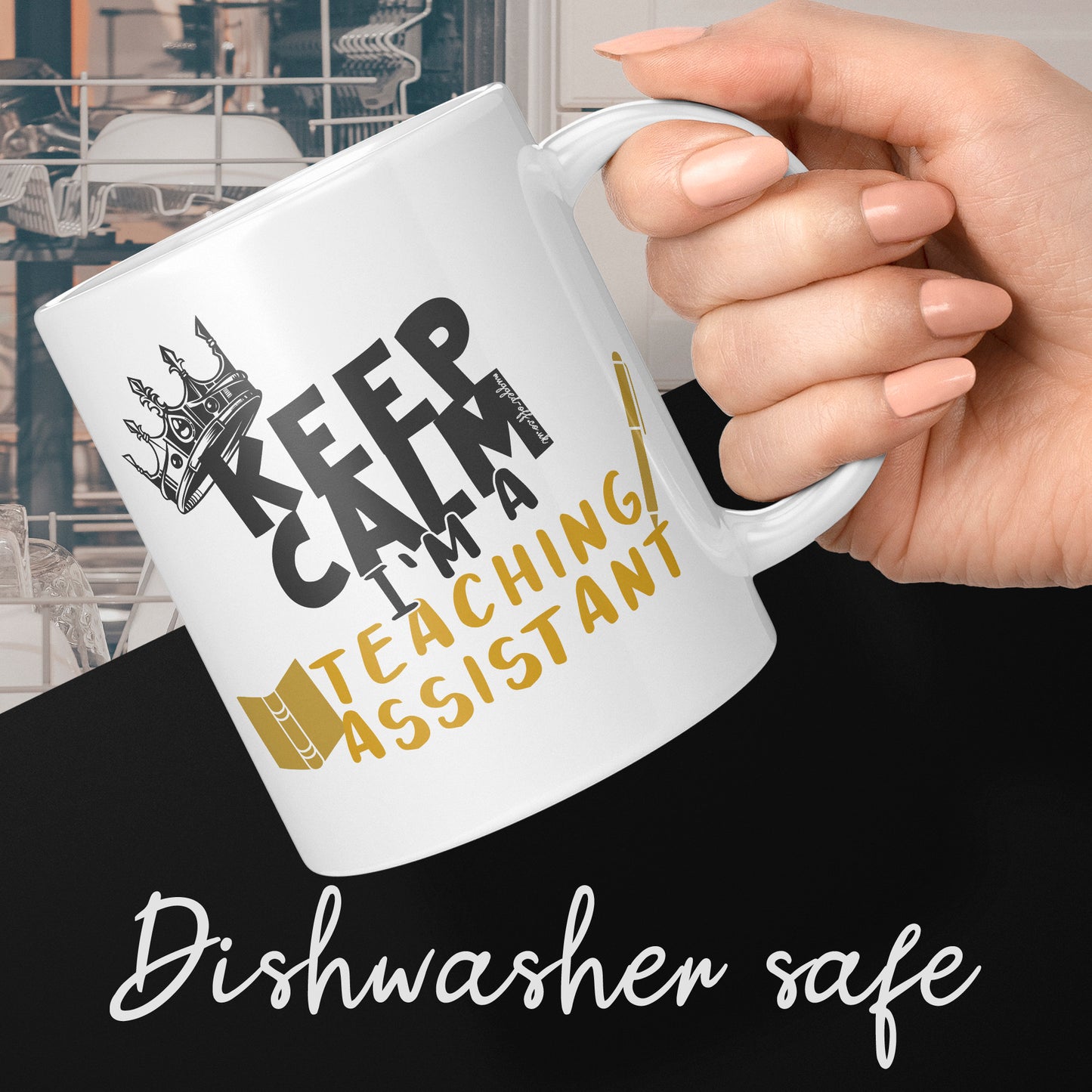teaching assistant mug, funny mug for teaching assistant leaving school