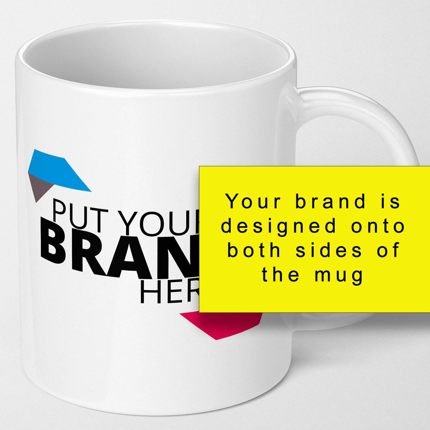 Bulk Branded Mugs (WHITE) - Fully Inclusive Pricing Full Colour Both Sides