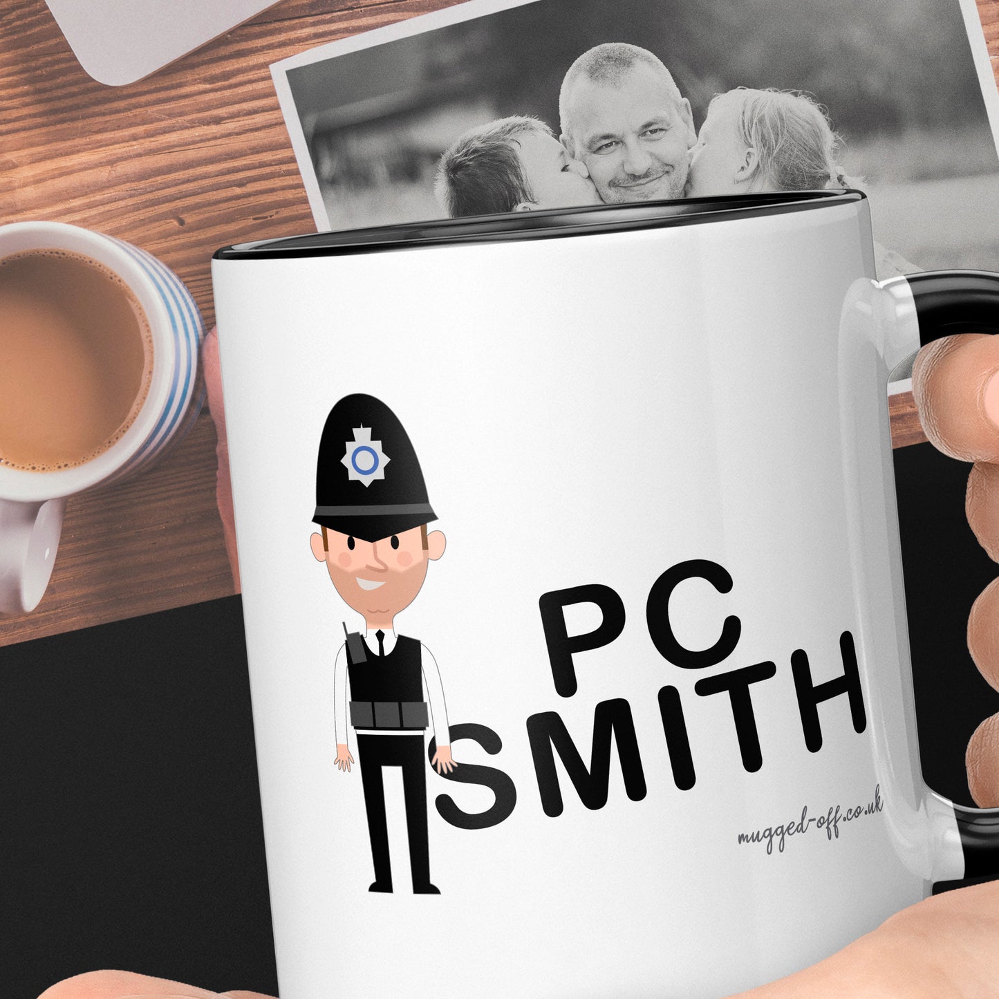 Personalised Policeman Mug Any Name Any Rank Great Gift For Male Police Officer