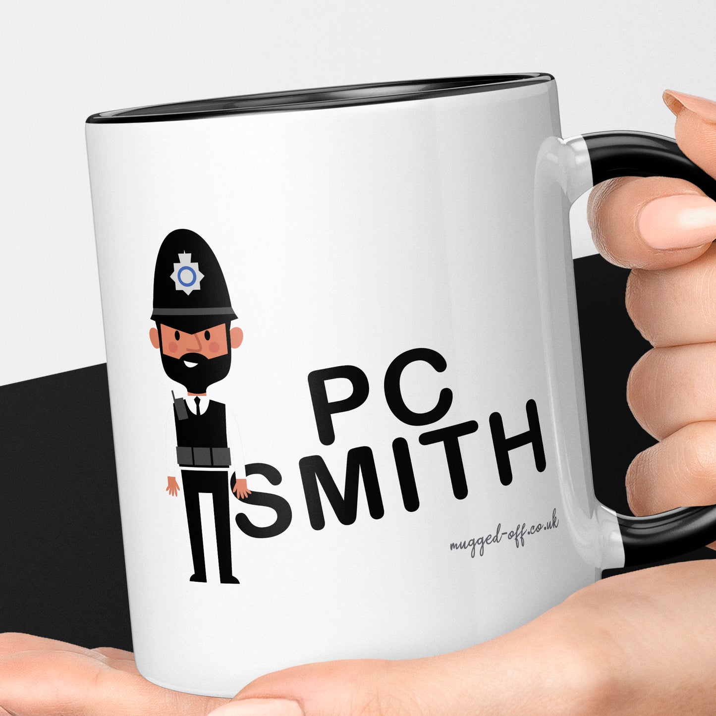 Personalised Policeman Mug Any Name Any Rank Great Gift For Male Police Officer