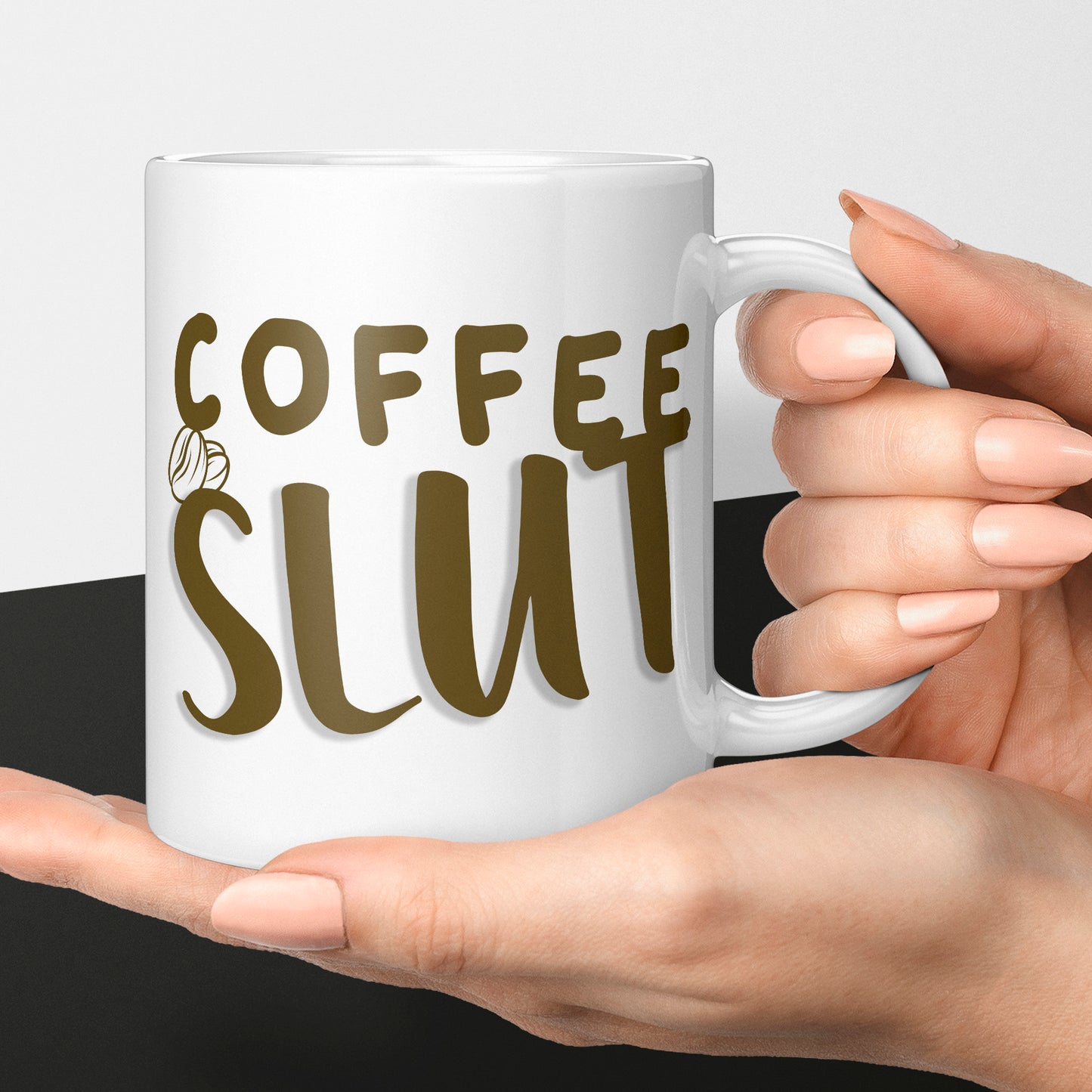 coffee slut funny rude mug for someone who loves coffee