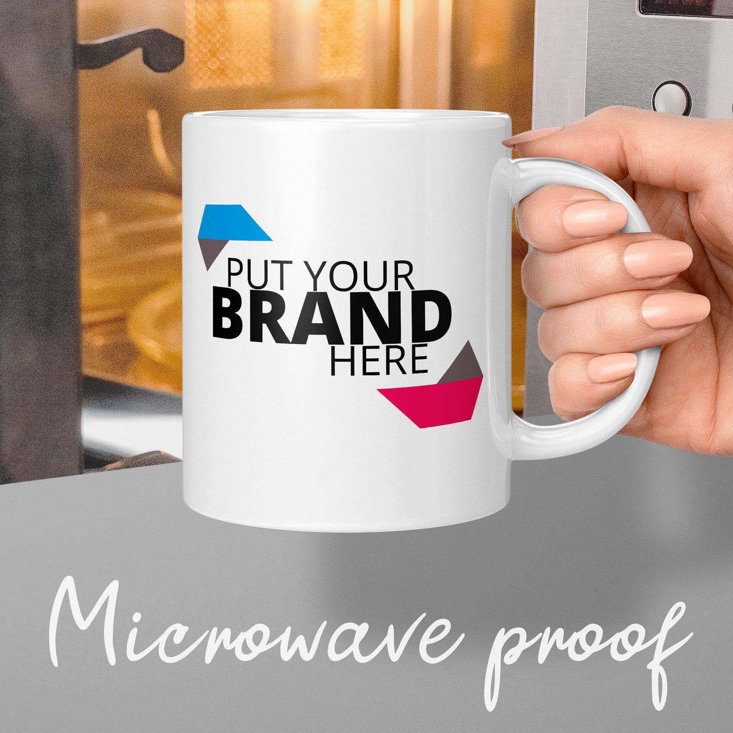 Company Branded Logo Mugs | 10x Mugs Bulk Order for logo mugs personalised mug sets
