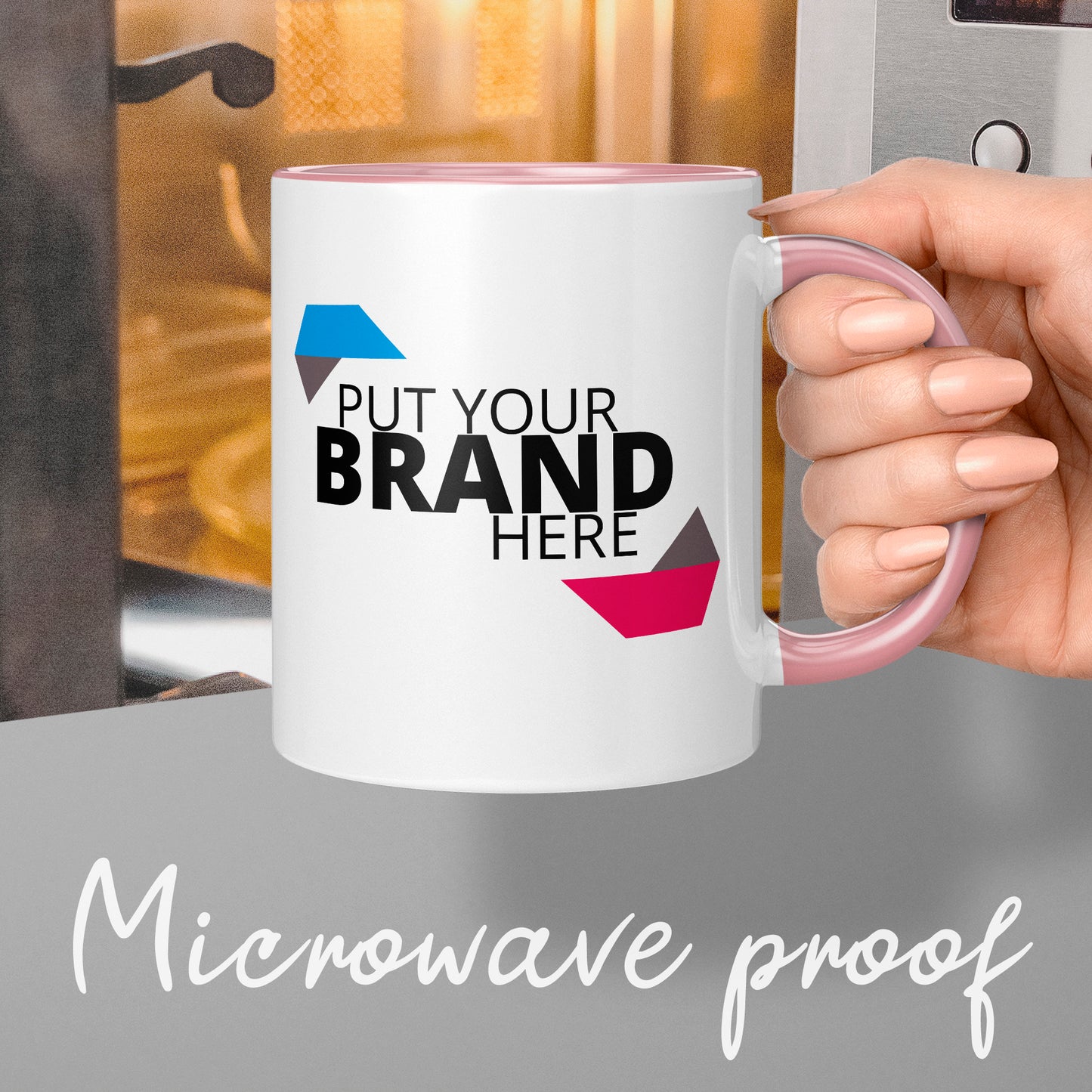 Branded Mugs (PINK) - Fully Inclusive Pricing Full Colour Both Sides & Free Delivery