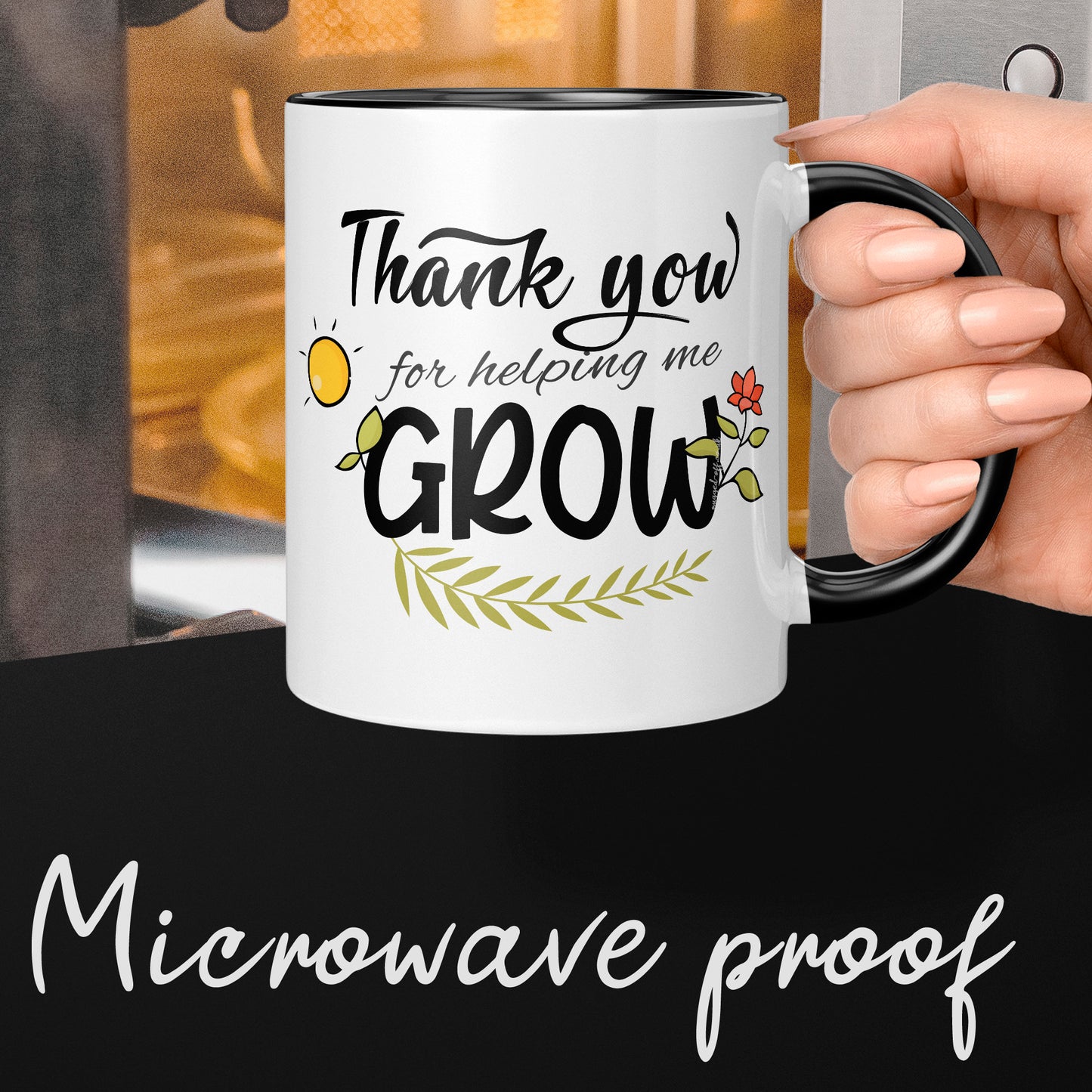 Teacher Mugs Teacher Gift Ideas - Thank You For Helping Me Grow Teacher Mug Ideal End Of Term Teacher Gifts Or Teacher Christmas Gifts