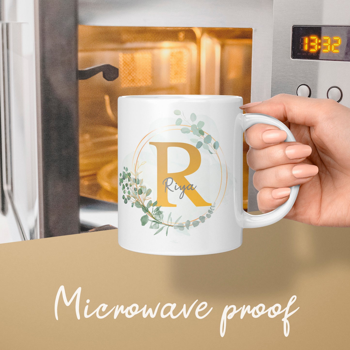 Personalised Initial Name Mug, Bridesmaid Gift, Gift for Friends, Gift for Her, Mothers Day Gift, Birthday